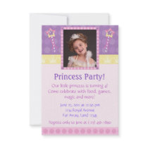 Princesse Party Photo Invitation