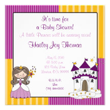 princesse. Son un baby shower Faire-parts