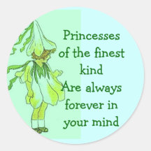 Princesse sur votre autocollant d'esprit.