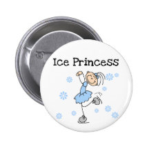 Princesse Tshirts et cadeaux de patinage de glace Badge