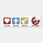Princples tegen Obama Bumperstickers