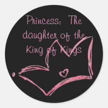 Prinses:  De dochter van de Koning van Koningen Sticker