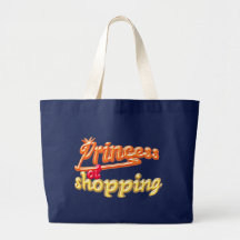 prinses van het winkelen canvas tassen