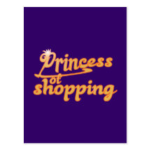 prinses van het winkelen wens kaart