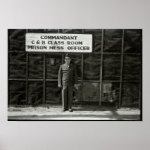 Prison militaire de poster vintage