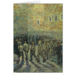Prisonniers s'exerçant, Van Gogh, beaux-arts vinta Carte De Vœux