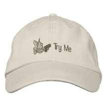 Probeer me geborduurde baseball cap
