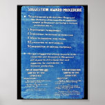 Procédure d'adjudication de suggestion posters