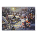 Prochaine carte de Noël de village de Milou de Pèr