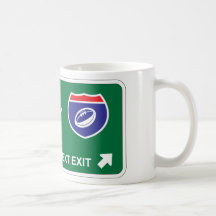 Prochaine sortie de rugby mug à café
