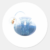 Produits de l'eau de cuvette de poissons autocollants