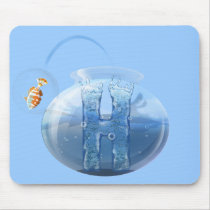 Produits de l'eau de cuvette de poissons tapis de souris