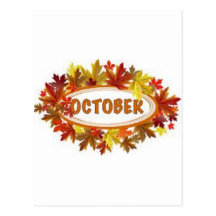 Produits d'octobre carte postale