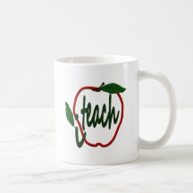 Professeur Apple j'enseigne la tasse