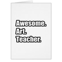 Professeur d'art impressionnant carte de vœux