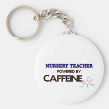 Professeur de crèche actionné par la caféine porte-clefs