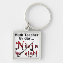 Professeur de maths Ninja Porte-clef