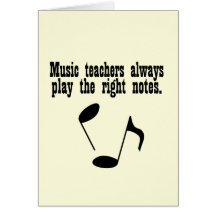 Professeur de musique cartes