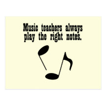 Professeur de musique cartes postales