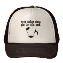 Professeur de musique casquettes