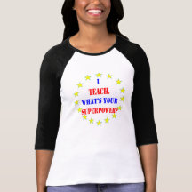Professeur de super héros t-shirts