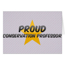 Professeur fier de conservation cartes de vœux