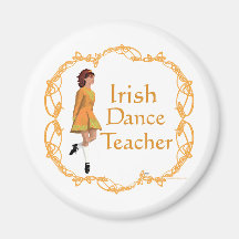 Professeur irlandais de danse d'étape - or aimant