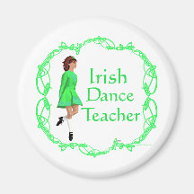 Professeur irlandais de danse d'étape - vert aimant
