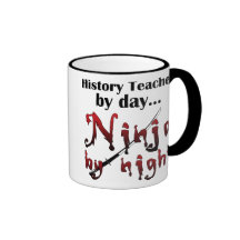 Professeur Ninja d'histoire Mug À Café