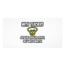 Professeurs de maths… comme les personnes régulièr photocartes personnalisées
