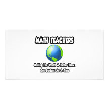 Professeurs de maths… faisant au monde un meilleur carte avec photo