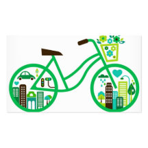 professional and unique green  Low-carbon Life tem Business Card
