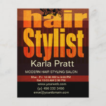 Professional Beauty Salon Spa Herenkapper Gepersonaliseerde Folder