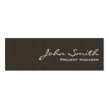 Professioneel Donker Houten MiniVisitekaartje