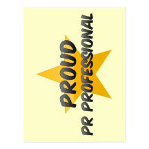 Professionnel fier de P.R. Carte Postale