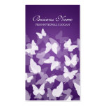 Professionnel pourpre de papillons élégants cartes de visite professionnelles