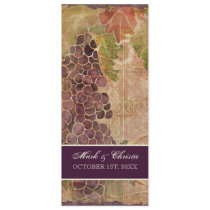 Programme âgé de mariage de vignoble de raisin