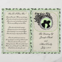 Programme de mariage (conception Bifold) Prospectus En Couleur