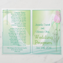 Programme de mariage (conception Bifold) Prospectus Customisé
