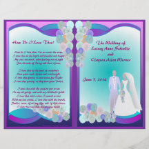 Programme de mariage (conception Bifold) Prospectus
