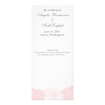 Programme de mariage de fleur de chrysanthème cartons d'invitation