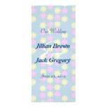Programme de mariage de Silktones Millefiori Cartes Doubles Customisables