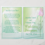 Programme de mariage (version non-réligieuse) tract personnalisé