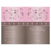 Programme floral de mariage de moka et de rose