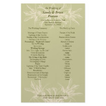 Programme floral olive antique de mariage