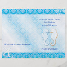 Programmes bleus côtiers de pli de Bi de mariage d Prospectus