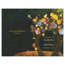 Programmes de mariage de pli de Bi d'arbres d'amou