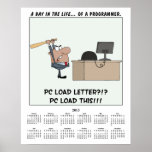 Programmeur fâché de 2013 calendriers posters