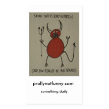 prollynotfunny.com, quelque chose quotidienne modèles de cartes de visite