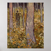 promenade de couples dans les bois par Vincent van Posters